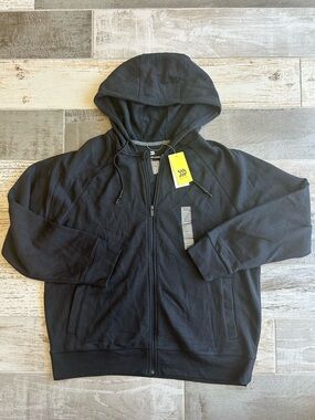 NWT All in Motion Black Full Zip Fleece Hoodie Jacket Women’s XL